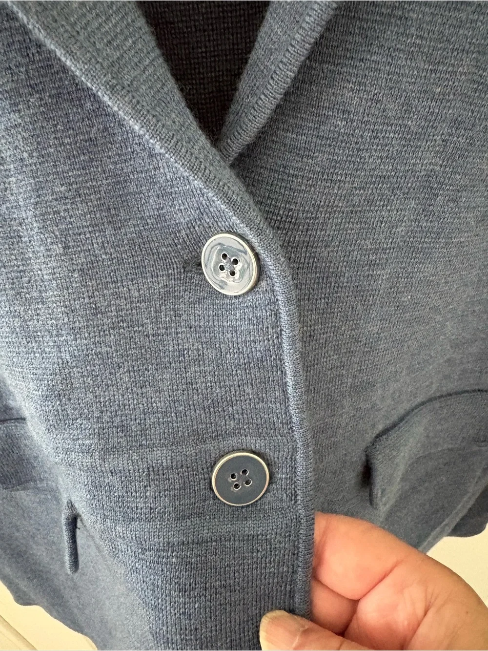 Talbots 100% Merino Wool Sweater Blazer Jacket. Size XL.